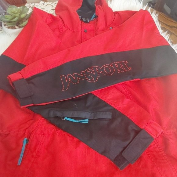 Rare Vintage 90's Jansport Pullover Windbreaker Jacket - Picture 8 of 16